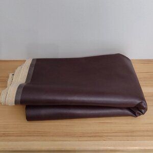 Brown Faux Leather Vinyl Pleather Upholstery Fabric 1.72 Yds X 58" Wide